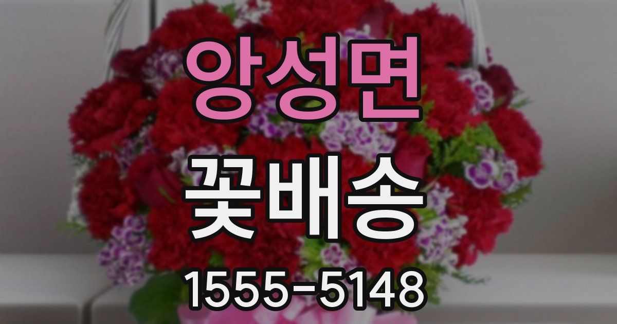 앙성면 꽃배송