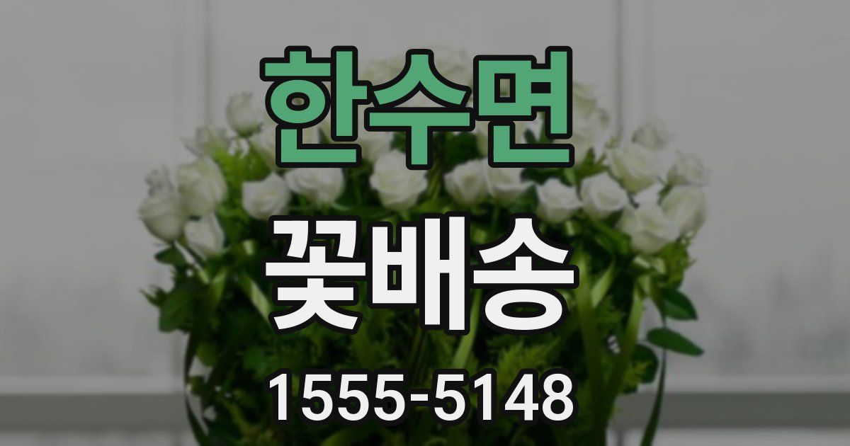 한수면 꽃배송