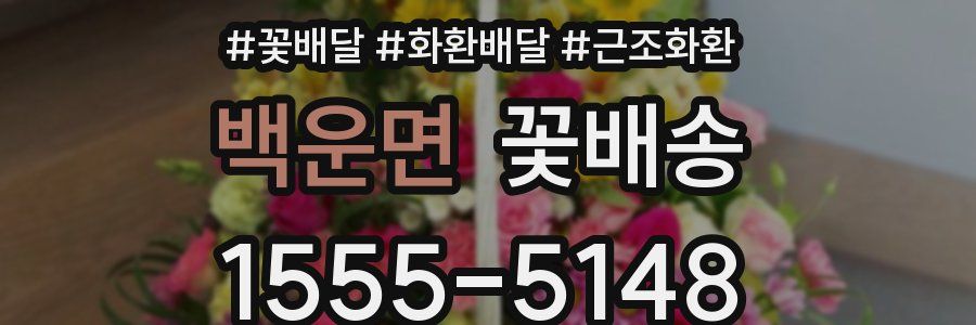 백운면 꽃배송