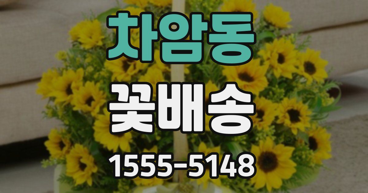 차암동 꽃배송