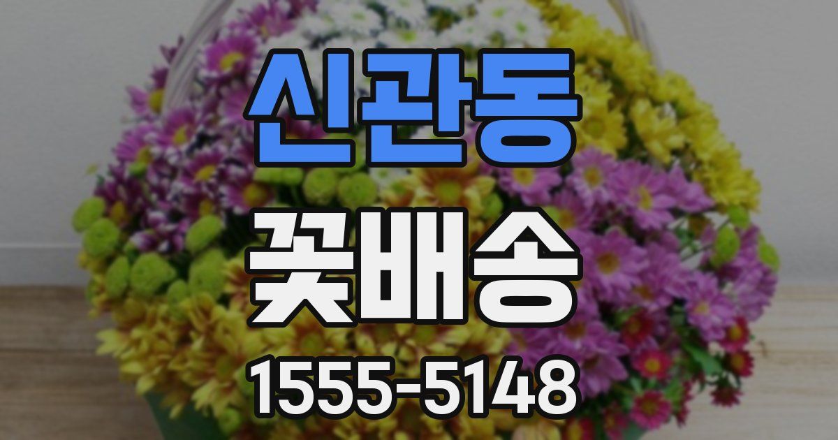 신관동 꽃배송