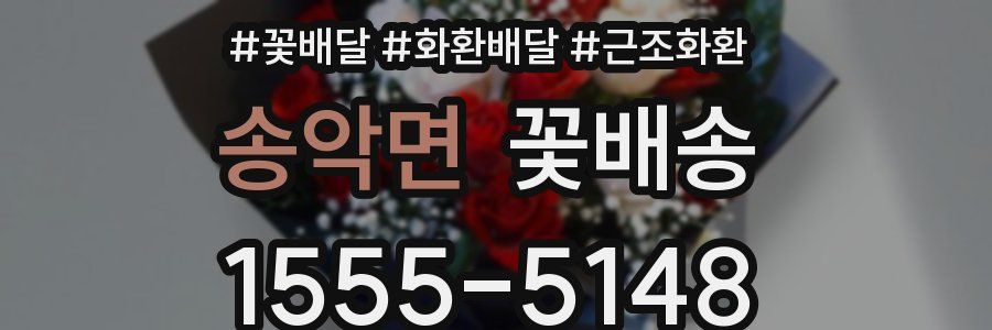 송악면 꽃배송