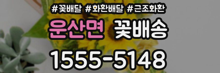 운산면 꽃배송