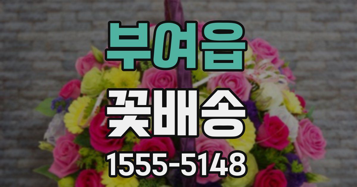 부여읍 꽃배송