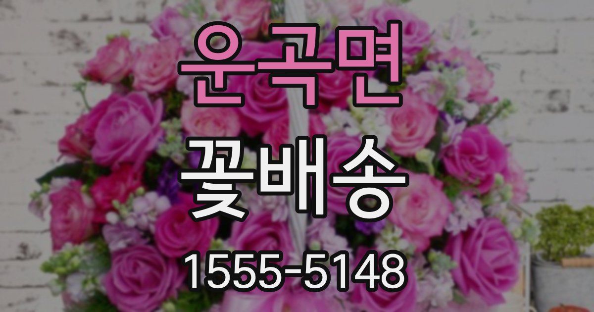 운곡면 꽃배송