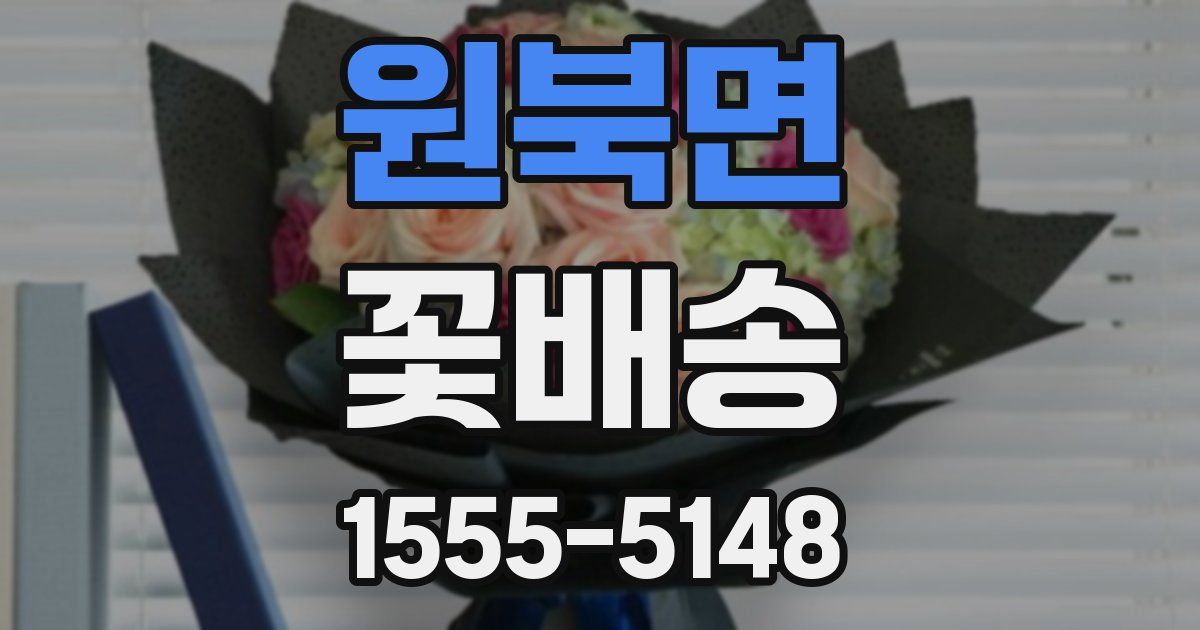 원북면 꽃배송