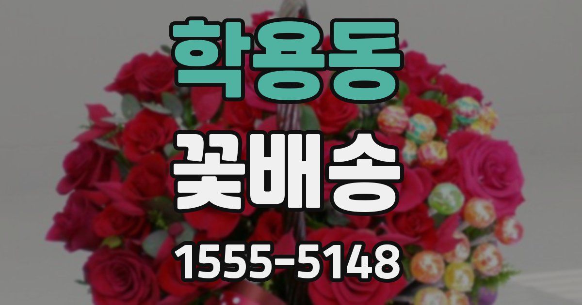 학용동 꽃배송