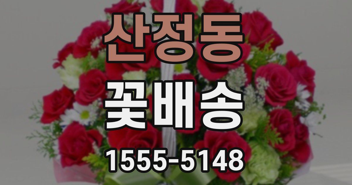 산정동 꽃배송