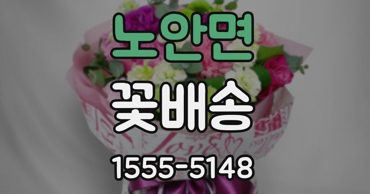 노안면 꽃배송