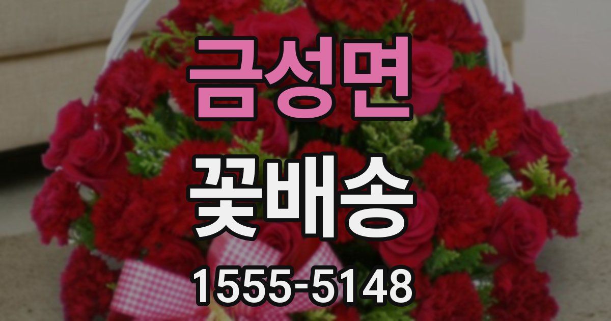 금성면 꽃배송