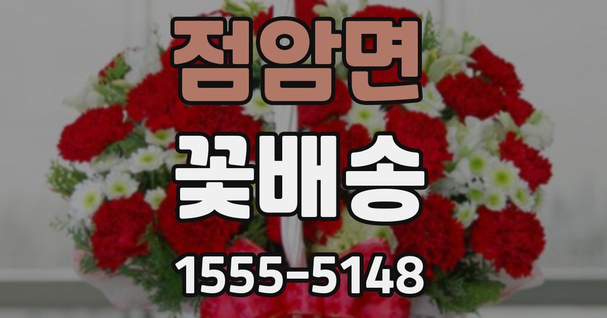 점암면 꽃배송