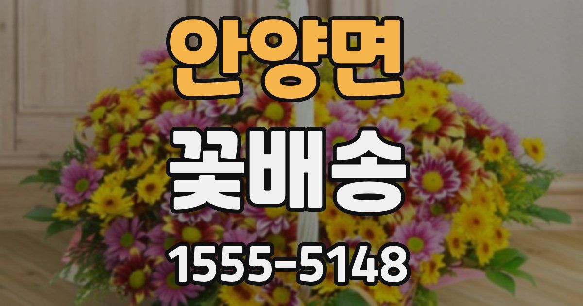 안양면 꽃배송