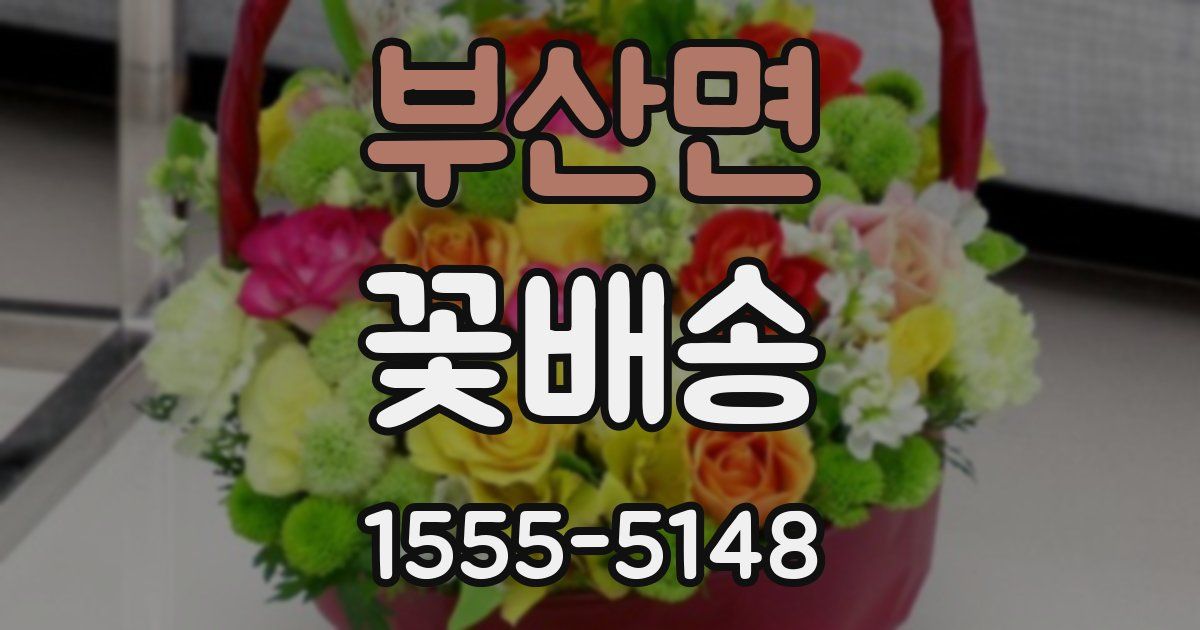부산면 꽃배송