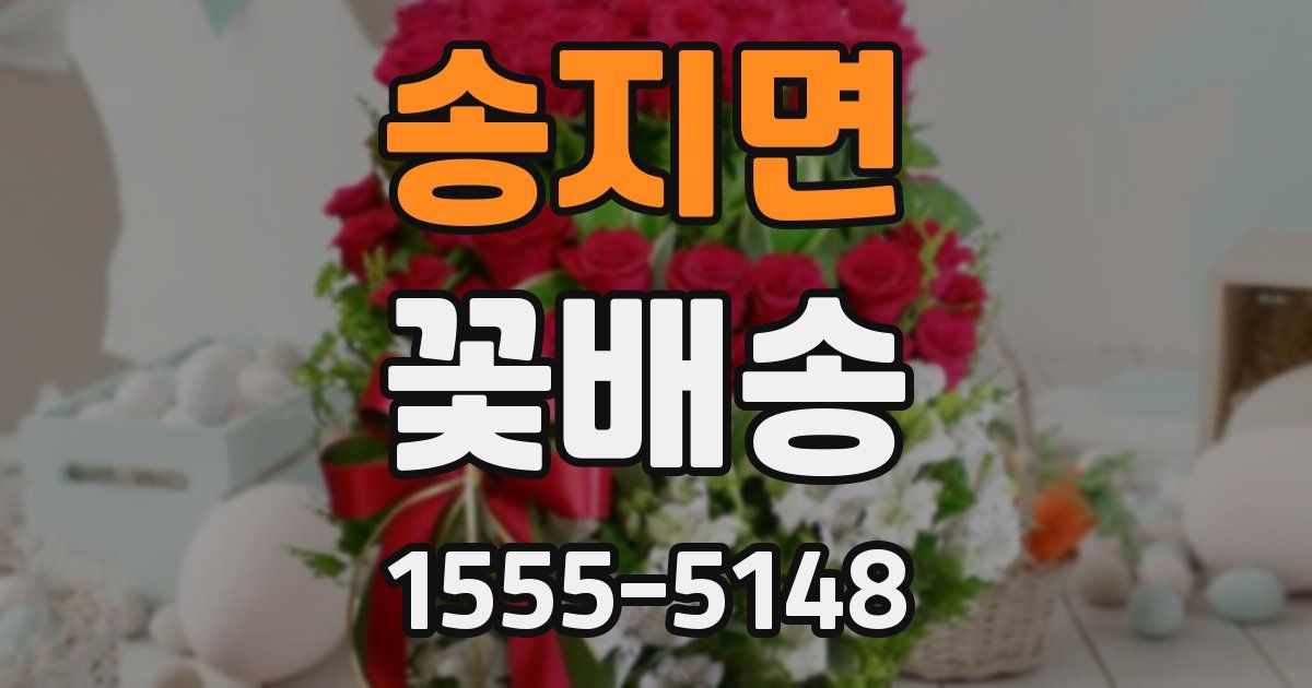 송지면 꽃배송