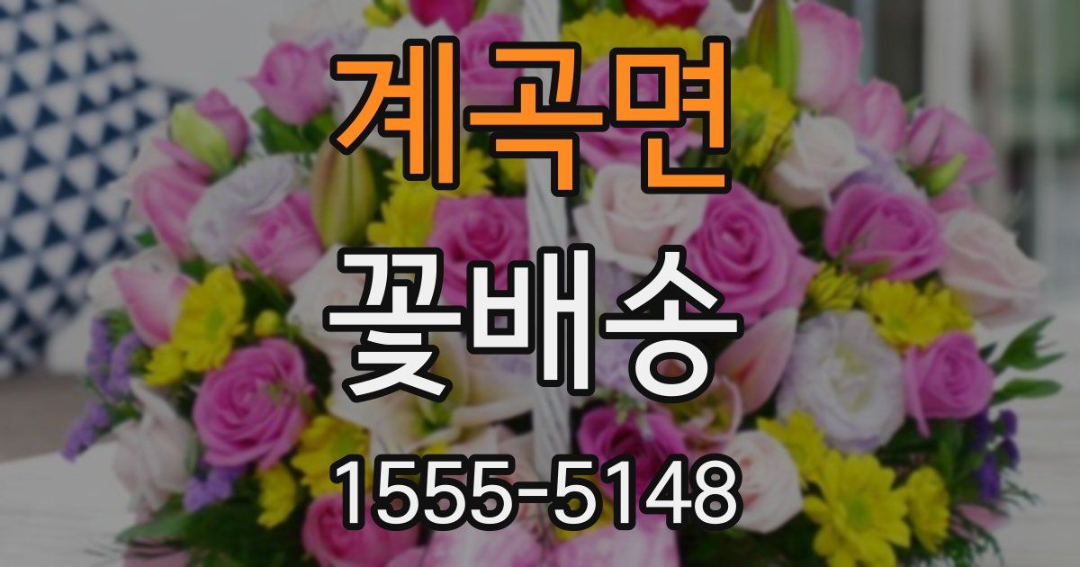 계곡면 꽃배송