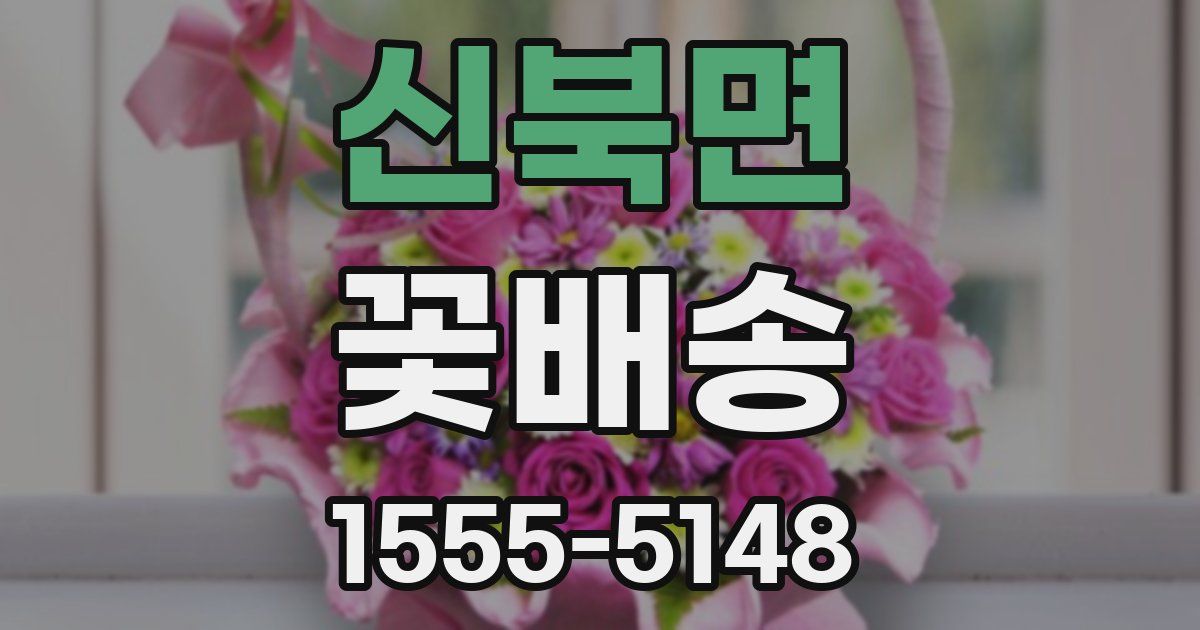 신북면 꽃배송