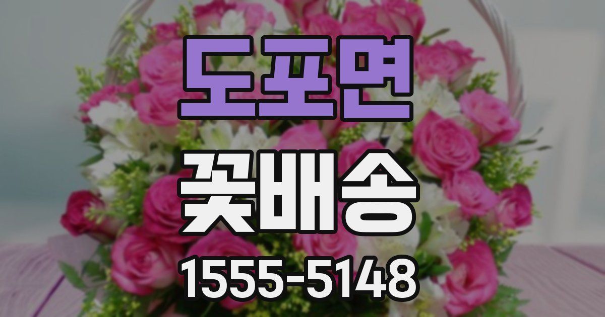 도포면 꽃배송