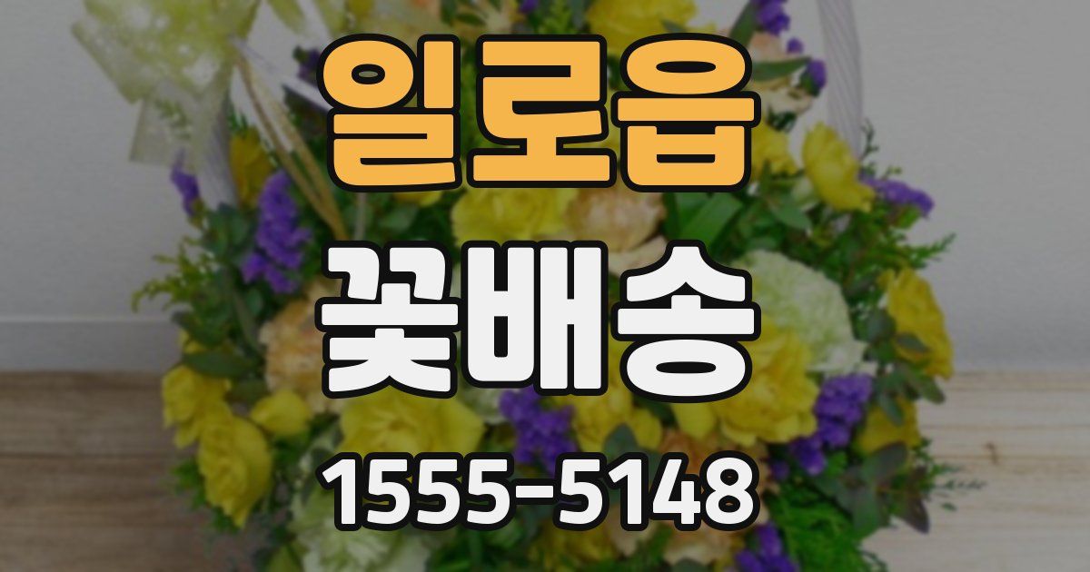 일로읍 꽃배송