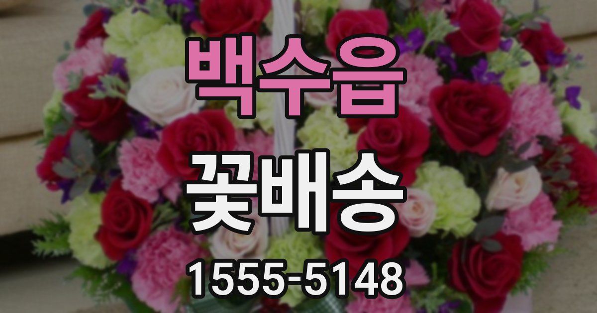 백수읍 꽃배송