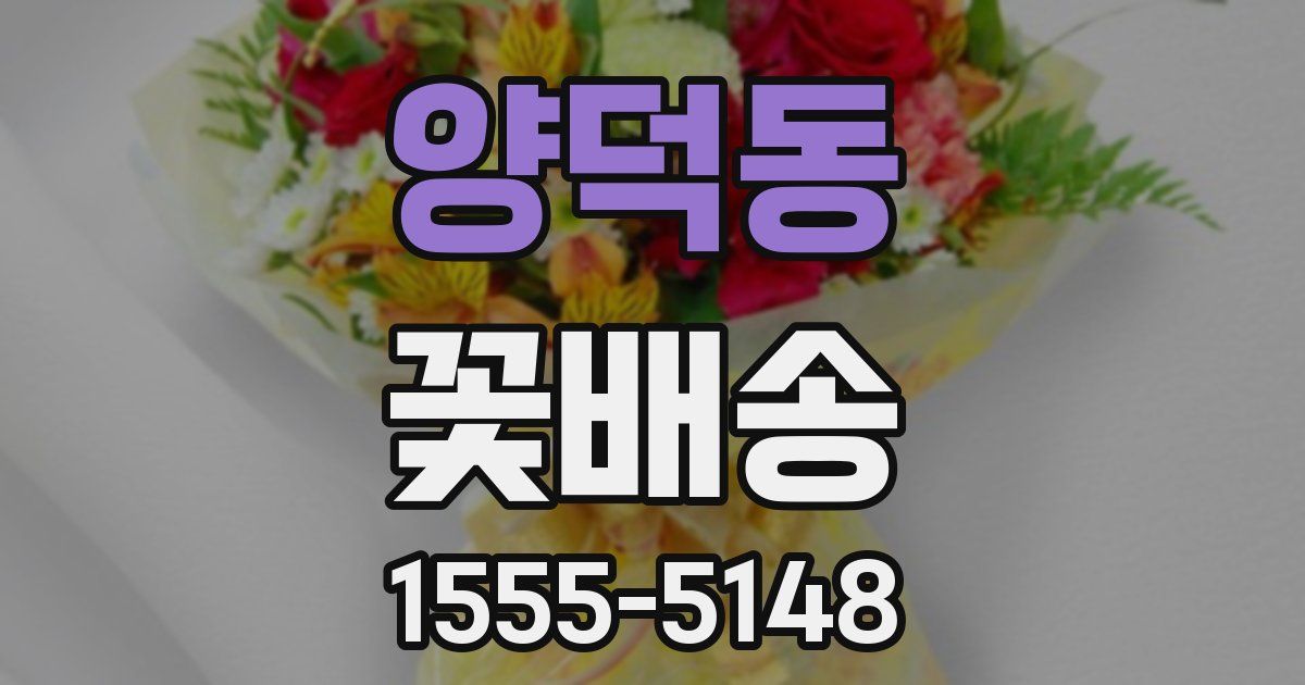 양덕동 꽃배송
