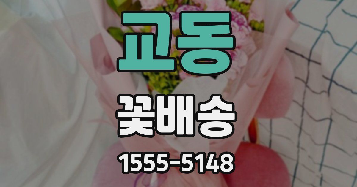 교동 꽃배송