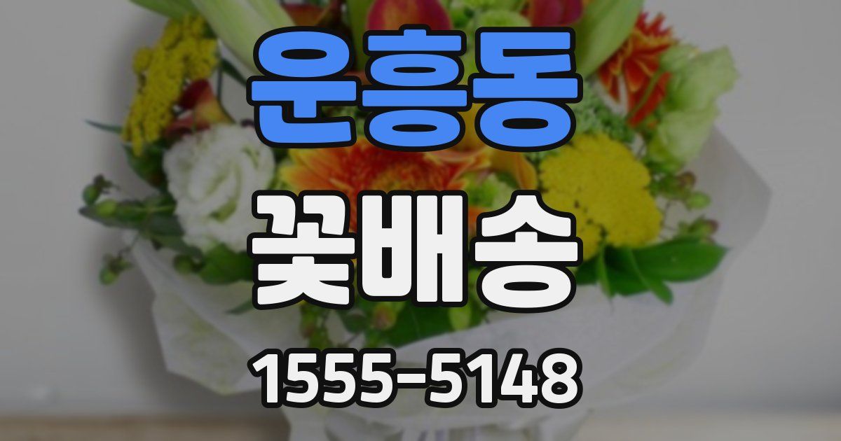 운흥동 꽃배송