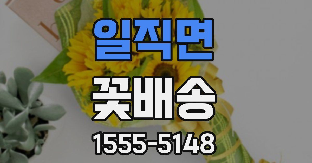 일직면 꽃배송