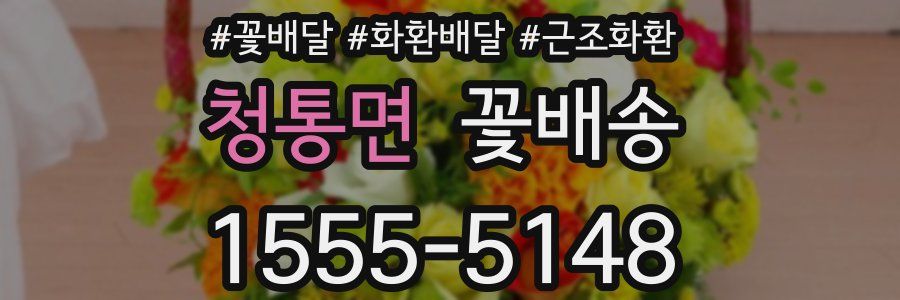 청통면 꽃배송
