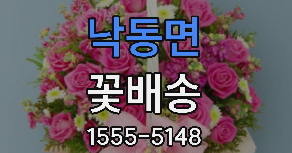 낙동면 꽃배송
