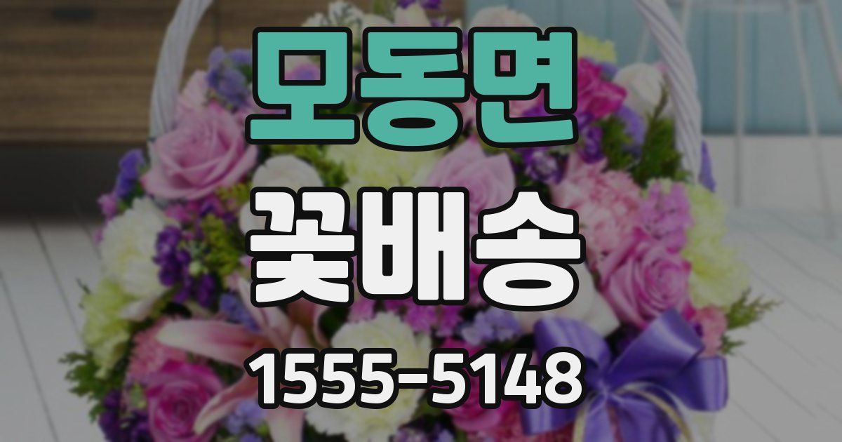 모동면 꽃배송