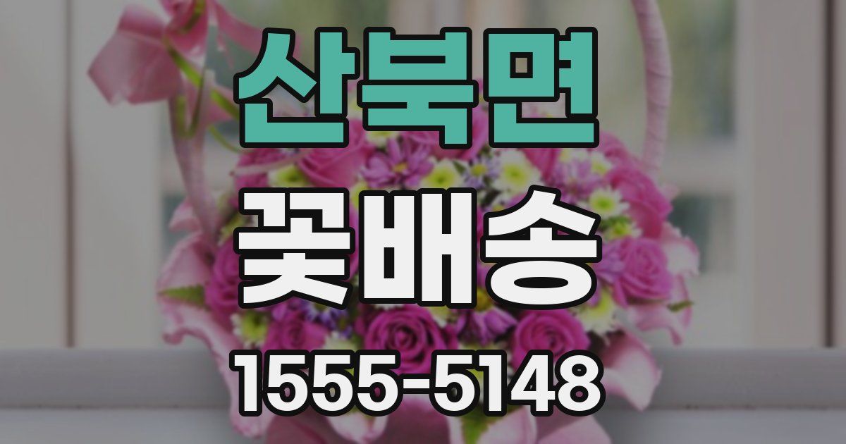 산북면 꽃배송