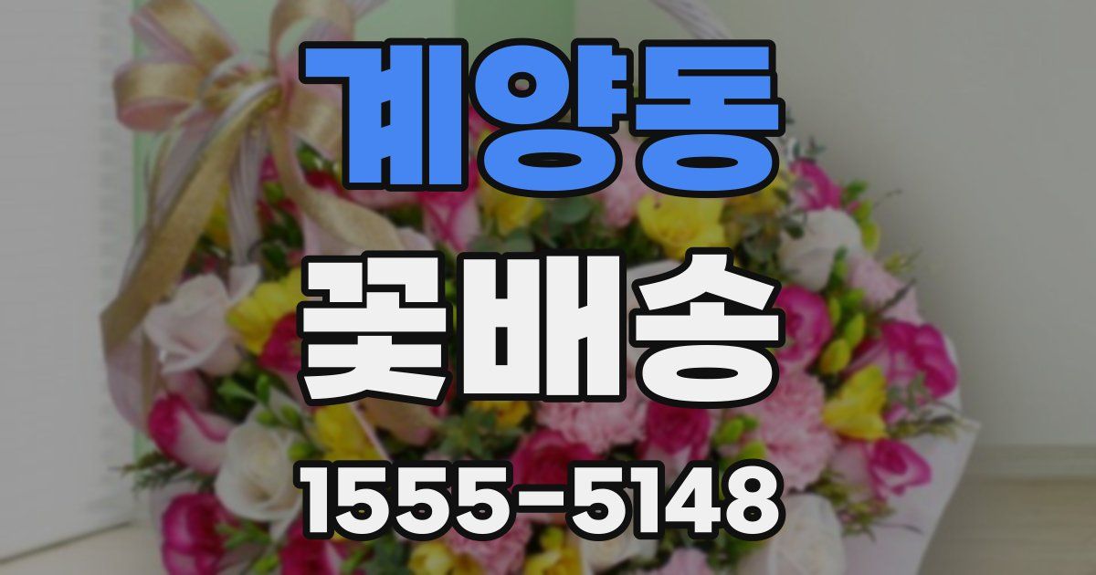 계양동 꽃배송