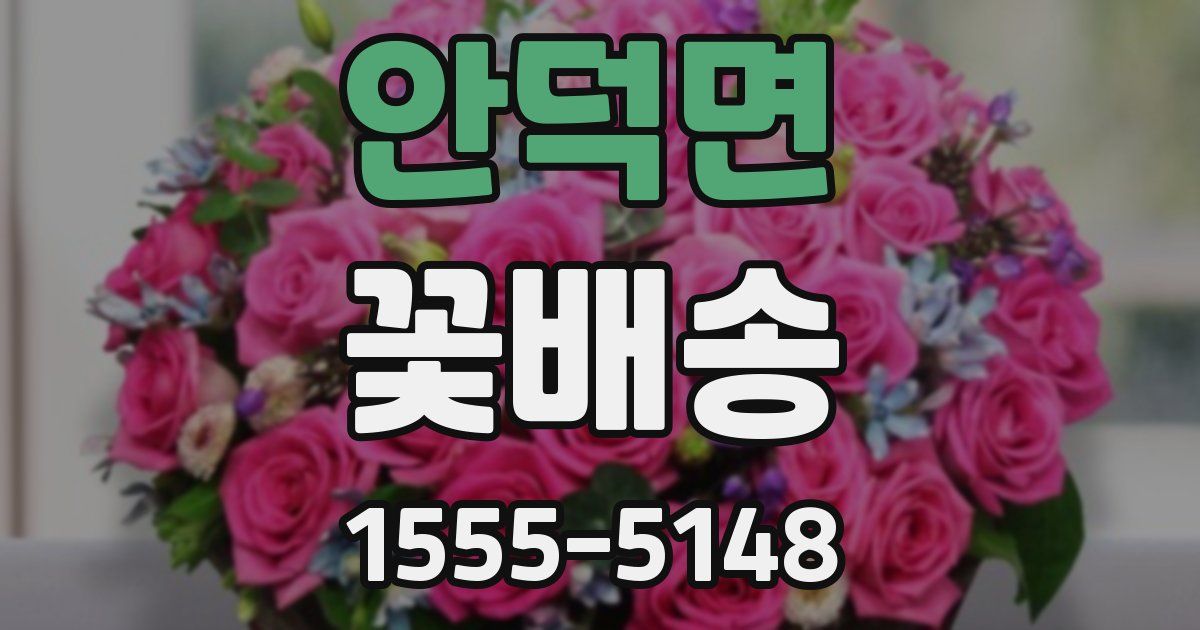 안덕면 꽃배송