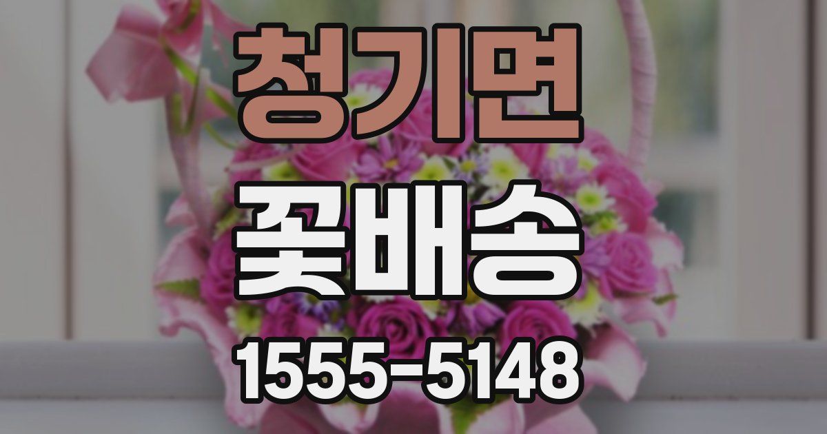 청기면 꽃배송