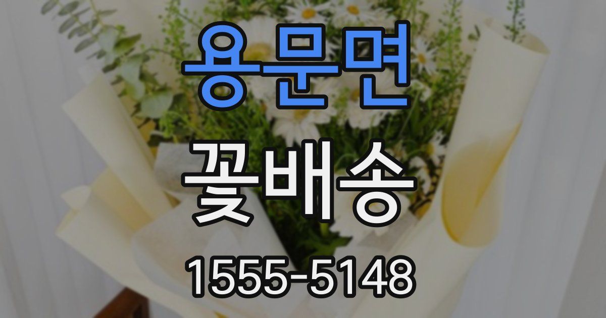 용문면 꽃배송