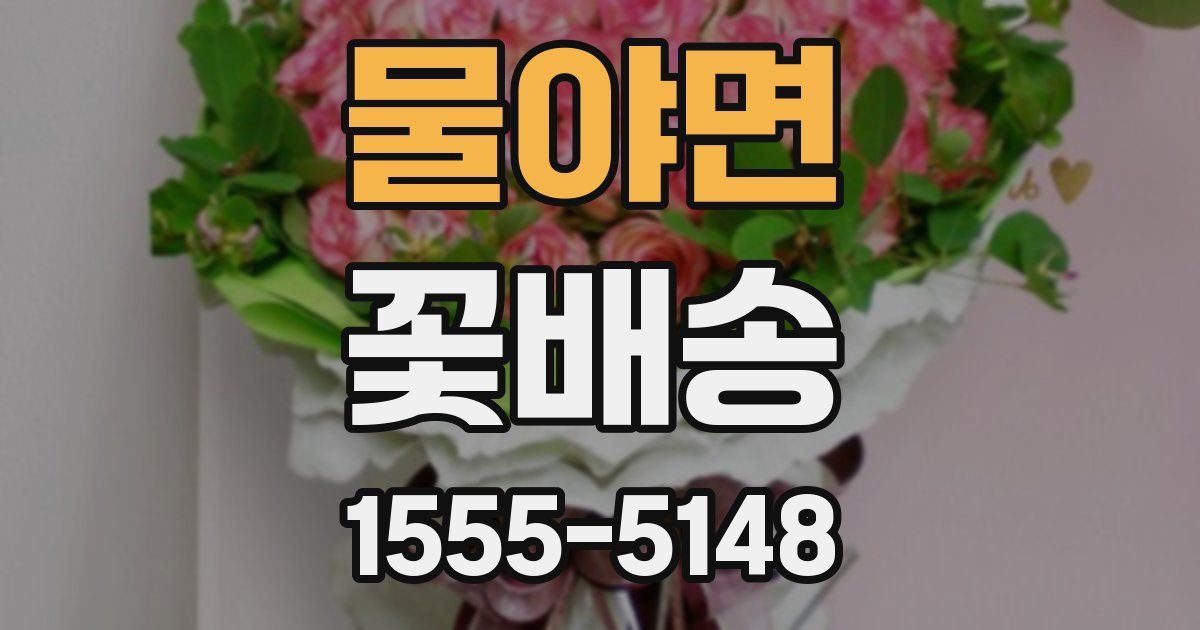 물야면 꽃배송