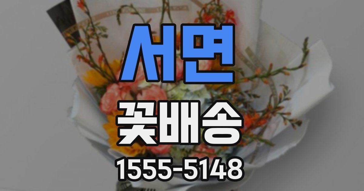 서면 꽃배송