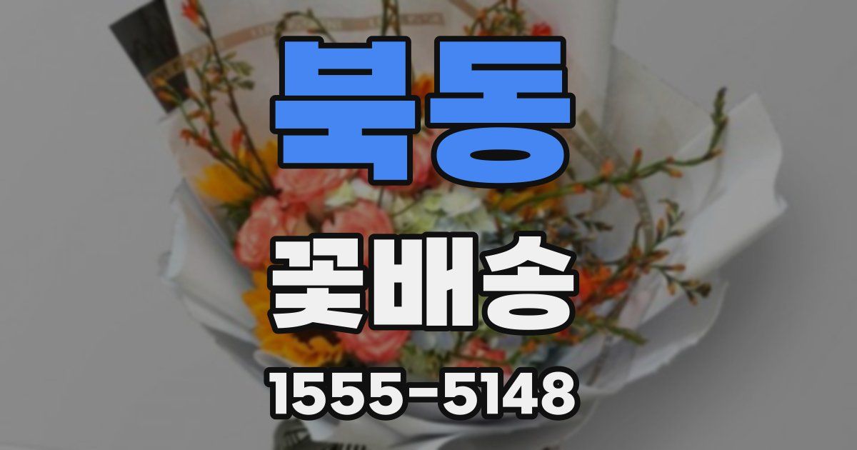 북동 꽃배송