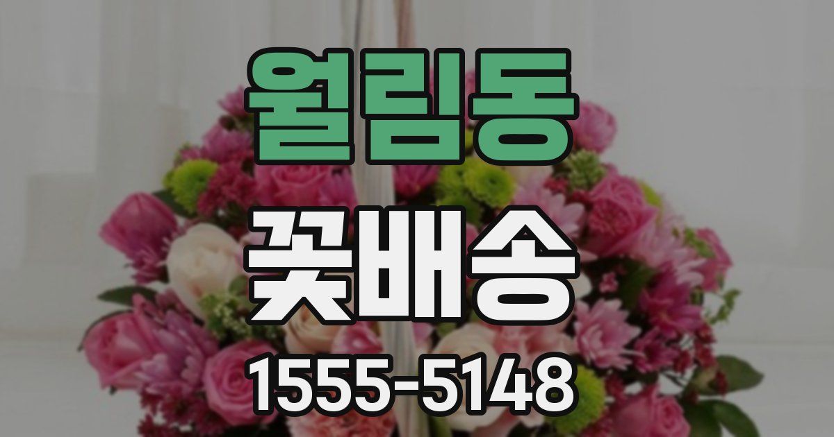 월림동 꽃배송