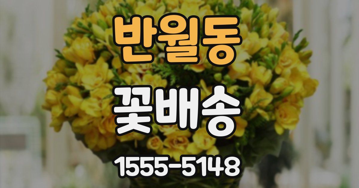 반월동 꽃배송