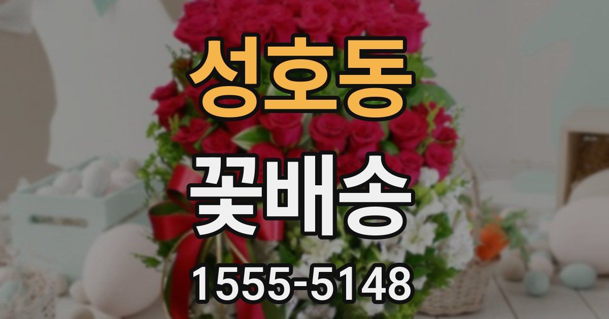 성호동 꽃배송