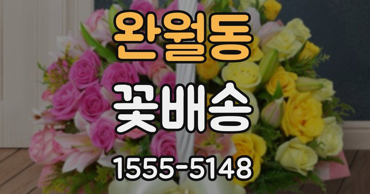 완월동 꽃배송