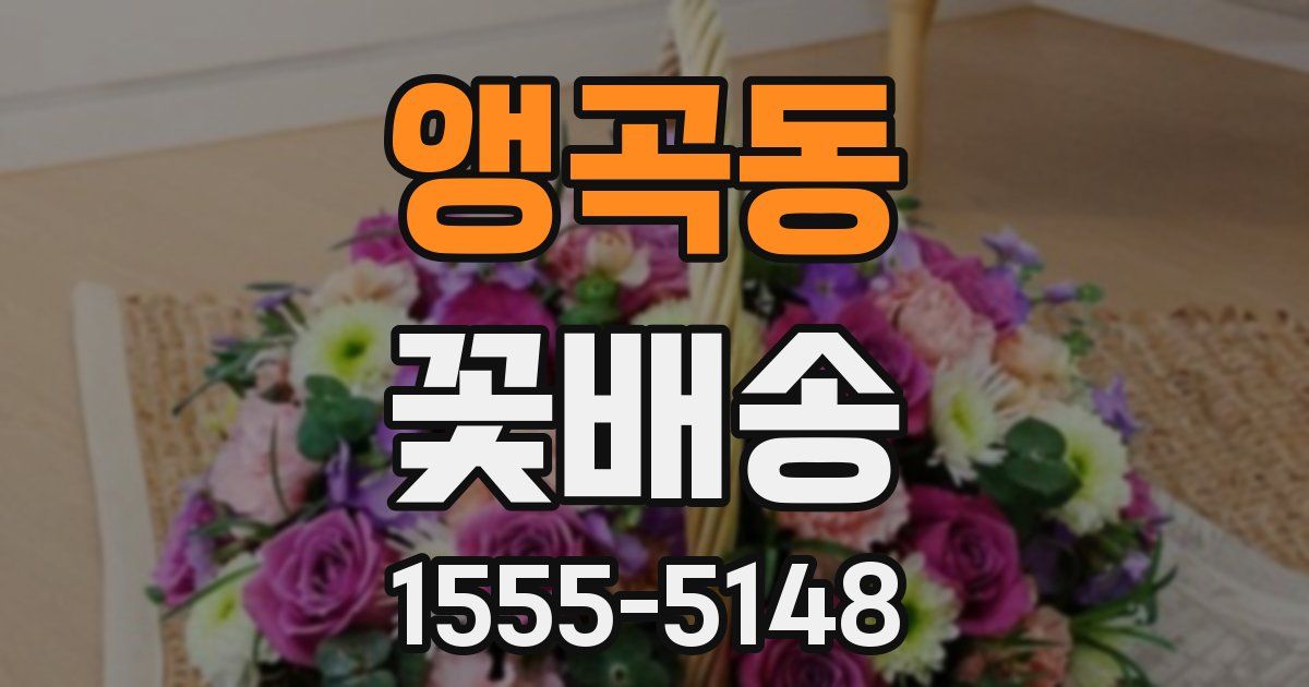 앵곡동 꽃배송
