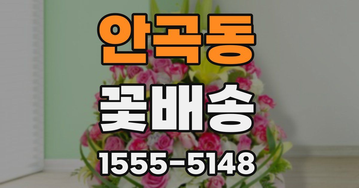 안곡동 꽃배송