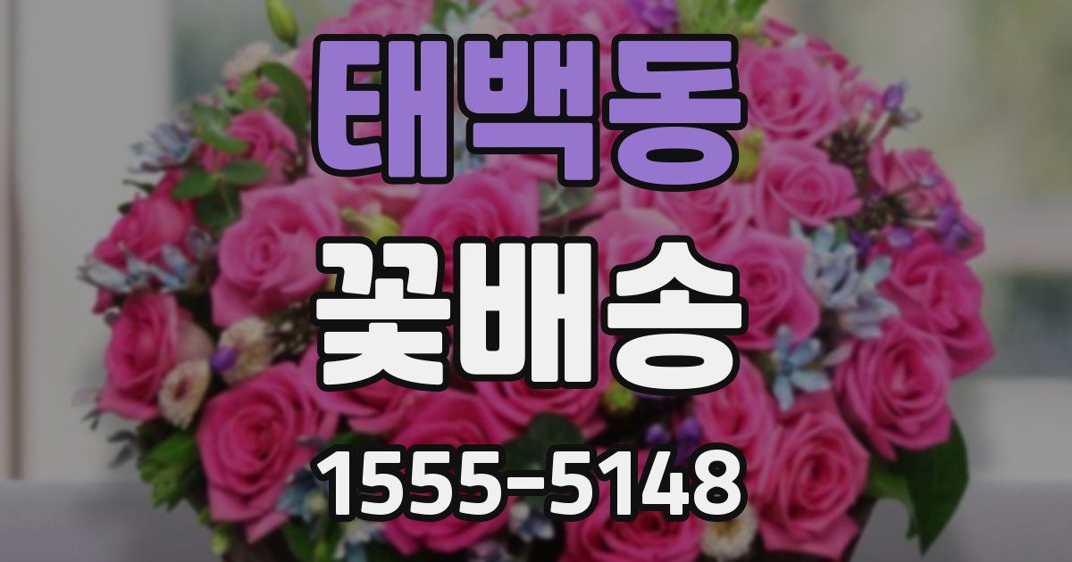 태백동 꽃배송