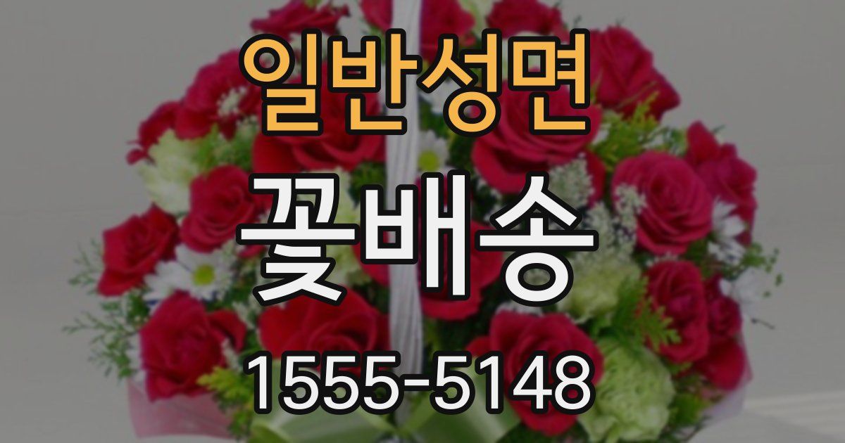 일반성면 꽃배송