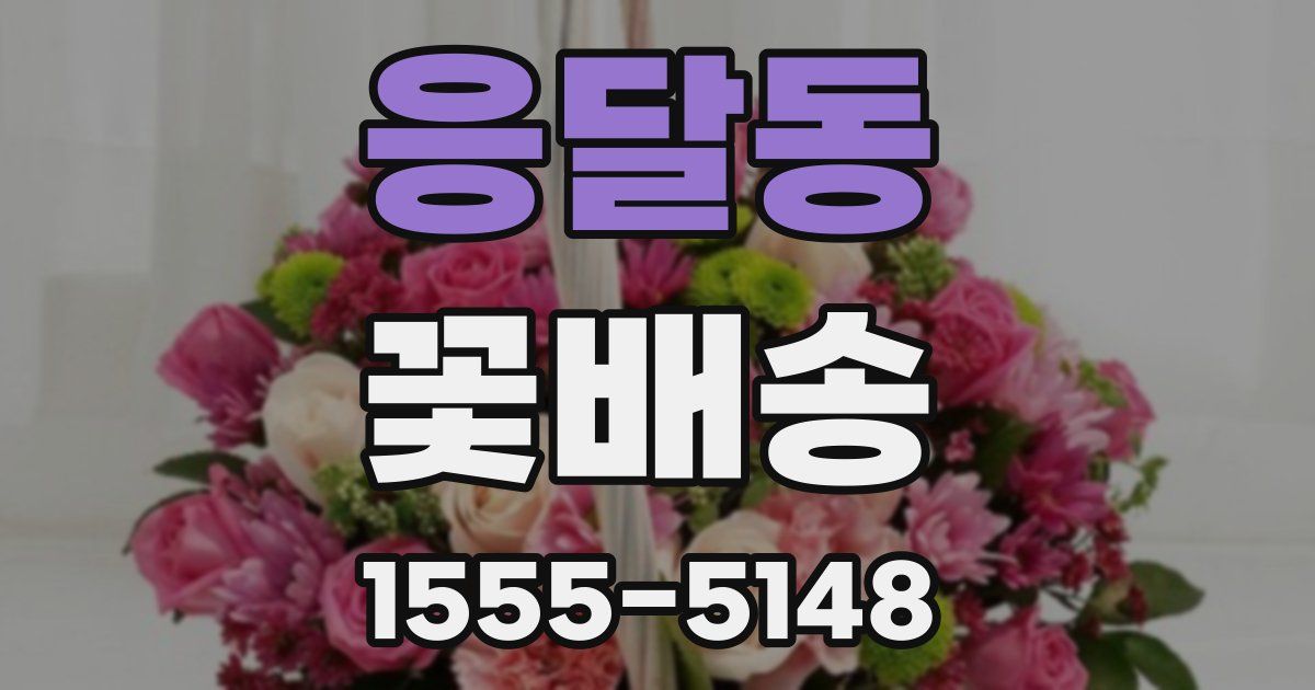 응달동 꽃배송
