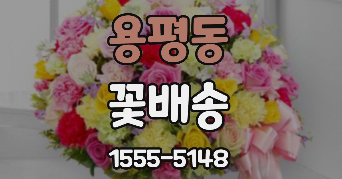 용평동 꽃배송