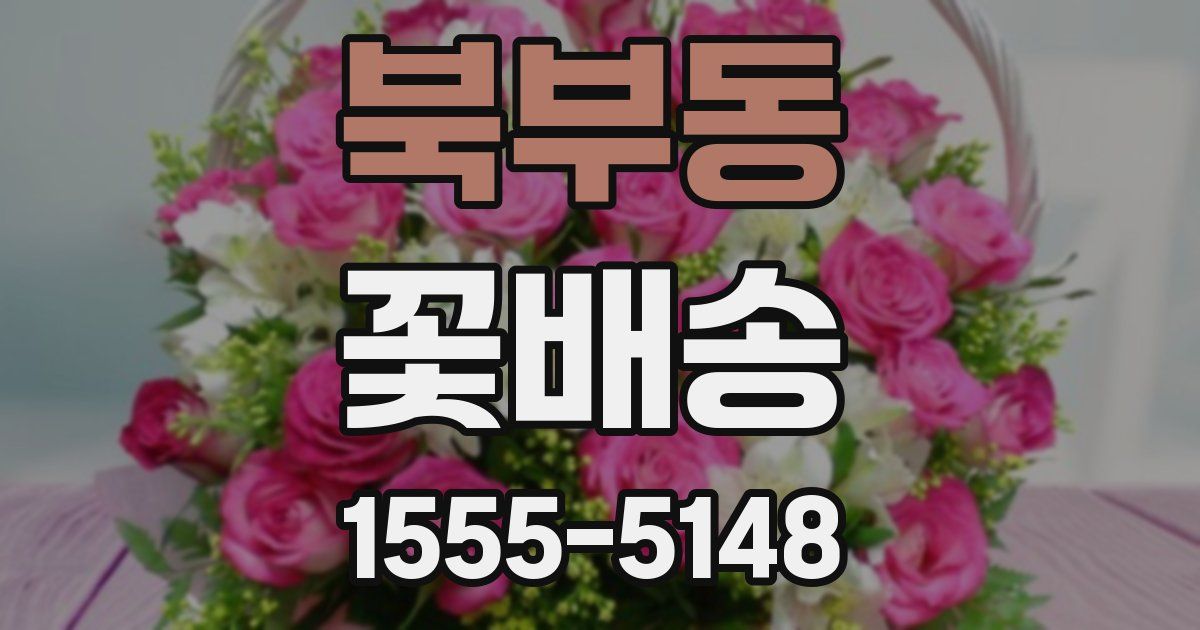 북부동 꽃배송