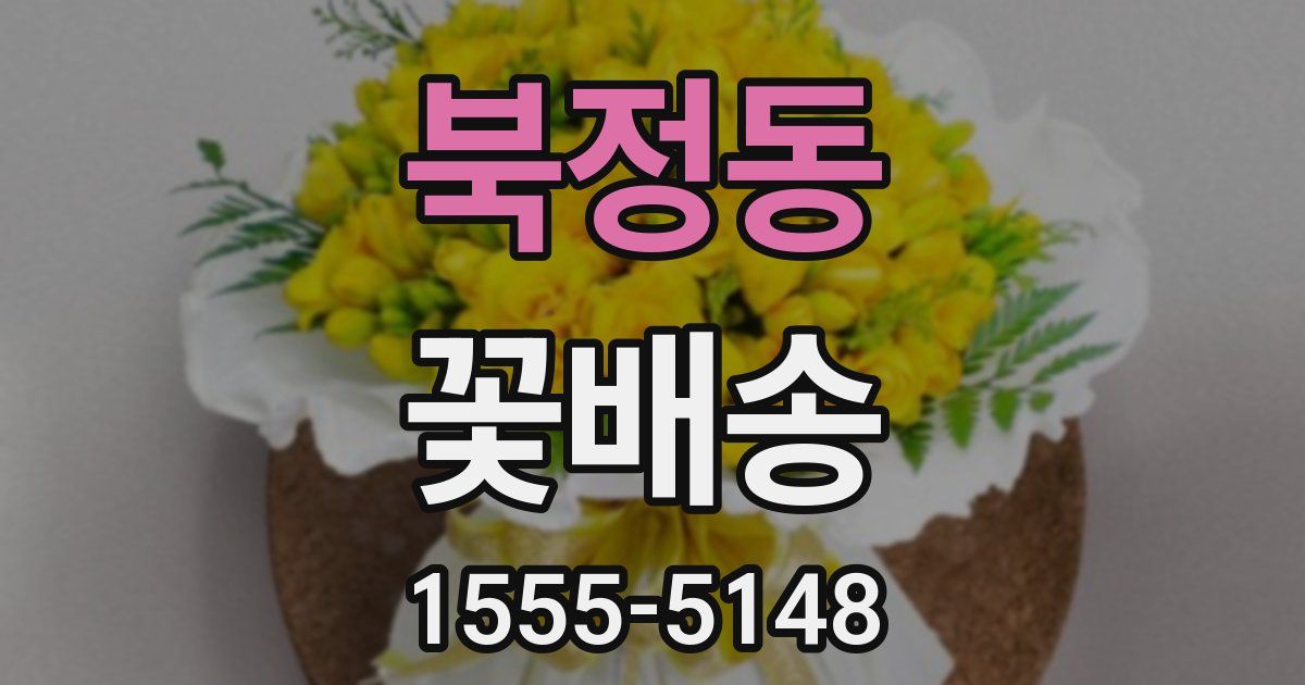 북정동 꽃배송